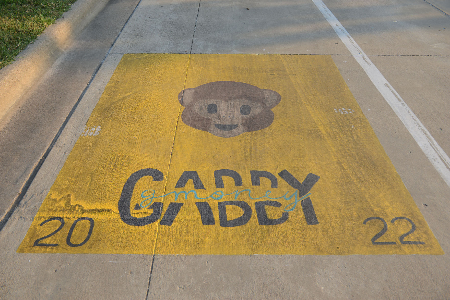 A&M Consolidated HS painted parking spots